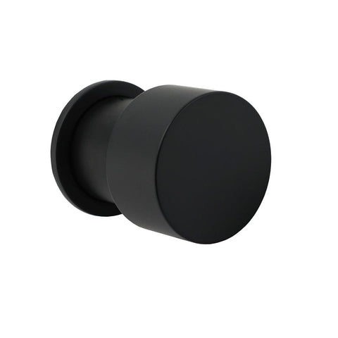 Darrahopens Furniture > Bathroom > Shower Heads & Screens Matt Black Round Knob Concealed Shower Mixer Valve Hot Cold Water Switch Tap Kit