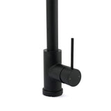 Matt Black Round Pull Out Down Kitchen Sink Tap Laundry Basin Mixer 2 Way Spout | darrahopens.com.au Premium AU Stock