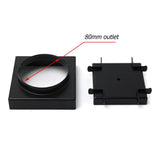 Darrahopens Furniture > Bathroom > Shower Heads & Screens Matt Black Square 100x100mm Tile Insert Floor Drain Shower Grate 80mm Outlet Waste