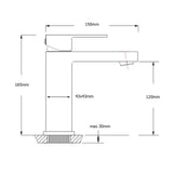 Darrahopens Furniture > Bathroom > Shower Heads & Screens Matt Black Square Basin Counter Flick Mixer Tap Bathroom Vanity Faucet Outlet
