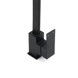 Darrahopens Furniture > Bathroom > Shower Heads & Screens Matt Black Square Gooseneck 360 Swivel Laundry Sink Kitchen Mixer Faucet Tapware