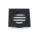 Darrahopens Furniture > Bathroom > Shower Heads & Screens Matt Black Stainless Steel 85x85mm Small Square Shower Grate Floor Drain 72mm Outlet