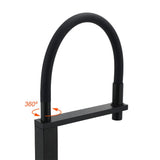 Darrahopens Furniture > Bathroom > Shower Heads & Screens Matt Black Swivel Kitchen Sink Basin Mixer Swivel Faucet Tapware Pull Out Spout