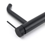 Darrahopens Furniture > Bathroom > Shower Heads & Screens Matt Black Tall Laundry Round Curve Spout Basin Mixer Vanity Sink Faucet Tapware