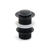 Darrahopens Furniture > Bathroom > Shower Heads & Screens Matt Black Watermark 32mm Pop Up Push Brass Waste Plug No Overflow Basin Drain