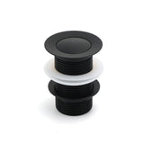 Darrahopens Furniture > Bathroom > Shower Heads & Screens Matt Black Watermark 32mm Pop Up Push Brass Waste Plug No Overflow Basin Drain