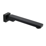 Darrahopens Furniture > Bathroom > Shower Heads & Screens Matte Black Square Bathtub Faucet 180° Swivel Water Spout Outlet Basin Watermark