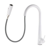 Darrahopens Furniture > Bathroom > Shower Heads & Screens Matte White 2 Modes Spray Kitchen Mixer Pull Out Sink Tap Laundry Swivel Faucet