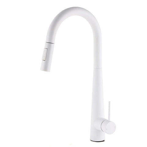 Darrahopens Furniture > Bathroom > Shower Heads & Screens Matte White 2 Modes Spray Kitchen Mixer Pull Out Sink Tap Laundry Swivel Faucet