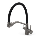 NEW Gun Metal Grey 3-Way Drink Pure Water Kitchen Mixer Pull Out Spout Sink Tap | darrahopens.com.au Premium AU Stock