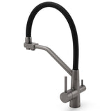 NEW Gun Metal Grey 3-Way Drink Pure Water Kitchen Mixer Pull Out Spout Sink Tap | darrahopens.com.au Premium AU Stock