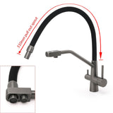NEW Gun Metal Grey 3-Way Drink Pure Water Kitchen Mixer Pull Out Spout Sink Tap | darrahopens.com.au Premium AU Stock