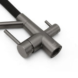 NEW Gun Metal Grey 3-Way Drink Pure Water Kitchen Mixer Pull Out Spout Sink Tap | darrahopens.com.au Premium AU Stock