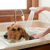 Darrahopens Furniture > Bathroom > Shower Heads & Screens Pet Shower Spray  Hose Single Tap Sink Bath Washing Holder Dog Head  Attachment