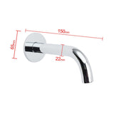 Polisehd Chrome Round Curve Faucet Water Outlet Swivel Bath Tub Filler Spout Set | darrahopens.com.au Premium AU Stock