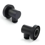 Darrahopens Furniture > Bathroom > Shower Heads & Screens Round Brass Black Standard G1/2" Inch End Flexible Shower Elbow Connector Water Inlet
