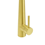 Darrahopens Furniture > Bathroom > Shower Heads & Screens Round Brushed Gold Pull Out Kitchen Sink Tap Basin Mixer Faucet Flexible Spout
