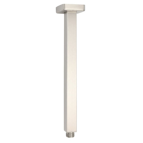Shower Component 30cm Long Ceiling Extension Dropper Arm Brass Brushed Nickel Square | darrahopens.com.au Premium AU Stock