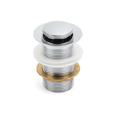 Darrahopens Furniture > Bathroom > Shower Heads & Screens Silver 32mm Pop Up Push Brass Plug Without Overflow Basin Drain Waste Watermark