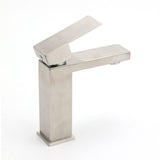 Darrahopens Furniture > Bathroom > Shower Heads & Screens Square Classic 6L/m Basin Vessel Mixer Faucet Tap Kitchen Laundry Brushed Nickel