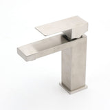 Darrahopens Furniture > Bathroom > Shower Heads & Screens Square Classic 6L/m Basin Vessel Mixer Faucet Tap Kitchen Laundry Brushed Nickel