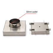 Darrahopens Furniture > Bathroom > Shower Heads & Screens Stainless Steel 100mm Square Tile Insert Shower Grate Floor Drain 50mm Outlet