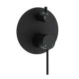 Darrahopens Furniture > Bathroom > Shower Heads & Screens Stainless Steel Black Round Shower Mixer Diverter Lead Free Healthy For Bath Set
