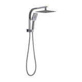 Darrahopens Furniture > Bathroom > Shower Heads & Screens Wall Mounted Chrome Dual Shower Mixer – Rainfall & Handheld Massage Head