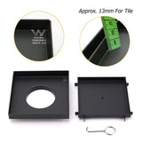 Darrahopens Furniture > Bathroom > Shower Heads & Screens Watermark Black 150x150mm Tile Insert Floor Drain Shower Grate 80mm Waste Outlet