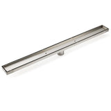 Darrahopens Furniture > Bathroom > Shower Heads & Screens WaterMark Brushed Steel 900mm Tile Insert Shower Grate Floor Drain 50mm Outlet