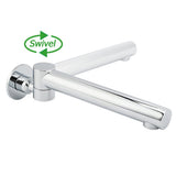 Watermark Chrome Round Basin Wall Mount Faucet Outlet 180° Swivel Brass Bath Tub Spout | darrahopens.com.au Premium AU Stock