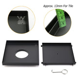 Darrahopens Furniture > Bathroom > Shower Heads & Screens Watermark Matt Black Large 200mm Tile Insert Floor Drain Shower Grate 80mm Waste