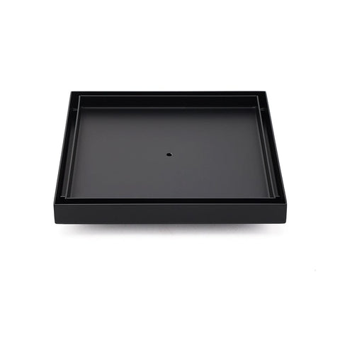 Darrahopens Furniture > Bathroom > Shower Heads & Screens Watermark Matt Black Large 200mm Tile Insert Floor Drain Shower Grate 80mm Waste