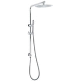 WELS 2 In 1 Shower Head Set Sliding Rail 3 Mode Handheld Arm 10" Round Chrome | darrahopens.com.au Premium AU Stock