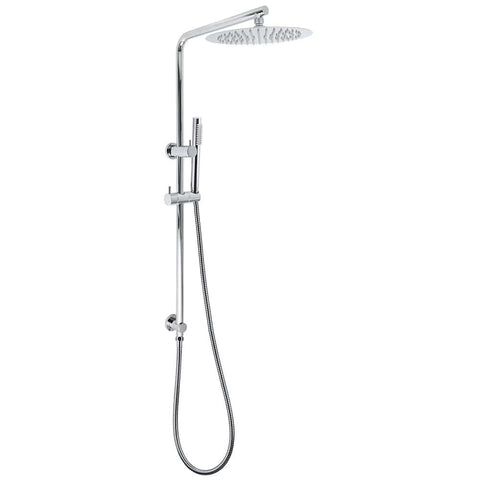 WELS 2 In 1 Shower Head Set Sliding Rail 3 Mode Handheld Arm 10" Round Chrome | darrahopens.com.au Premium AU Stock