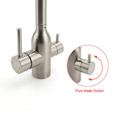 Darrahopens Furniture > Bathroom > Shower Heads & Screens WELS 3 Function Kitchen Sink 360° Swivel Mixer Tap Clean Pure Drink Water Faucet