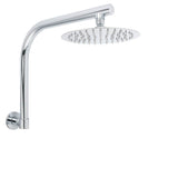 Darrahopens Furniture > Bathroom > Shower Heads & Screens WELS 8" Round Rainfall Shower Head + 360° Swivel Gooseneck Wall Arm Set