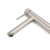 Darrahopens Furniture > Bathroom > Shower Heads & Screens WELS Bathroom Laundry Round Basin Mixer Vanity Sink Faucet Tap Silver Brushed