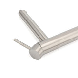 Darrahopens Furniture > Bathroom > Shower Heads & Screens WELS Bathroom Laundry Round Basin Mixer Vanity Sink Faucet Tap Silver Brushed