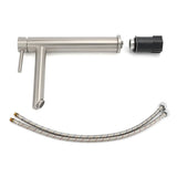 Darrahopens Furniture > Bathroom > Shower Heads & Screens WELS Bathroom Laundry Round Basin Mixer Vanity Sink Faucet Tap Silver Brushed