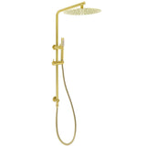 WELS Brushed Gold 2in1 Shower Large Round 12" Rain Head Handheld Silde Wall Rail Arm | darrahopens.com.au Premium AU Stock