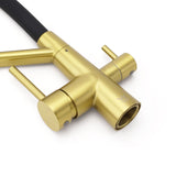 WELS Brushed Gold 3-Way Pure Drink Water Kitchen Mixer Sink Tap Pull Out Spout | darrahopens.com.au Premium AU Stock