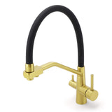 WELS Brushed Gold 3-Way Pure Drink Water Kitchen Mixer Sink Tap Pull Out Spout | darrahopens.com.au Premium AU Stock