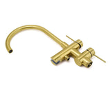 Darrahopens Furniture > Bathroom > Shower Heads & Screens WELS Brushed Gold Bath Tub Mixer Tap Free Standing Faucet Spout Handheld Shower