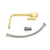 Darrahopens Furniture > Bathroom > Shower Heads & Screens WELS Brushed Gold Gooseneck 360º Swivel Laundry Sink Kitchen Mixer Faucet Tap