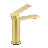 WELS Brushed Gold Short Square Basin Mixer Vanity Sink Faucet Spout Laundry Tap | darrahopens.com.au Premium AU Stock