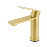 WELS Brushed Gold Short Square Basin Mixer Vanity Sink Faucet Spout Laundry Tap | darrahopens.com.au Premium AU Stock