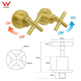 Darrahopens Furniture > Bathroom > Shower Heads & Screens WELS Brushed Gold Shower 8" Round Head Stainless Steel Handheld Rose Sliding Rail Mixer Dual Set