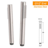 WELS Brushed Nickel Dual Shower Set Sliding Rail Arm 12" Round Head Handheld Rose Combo | darrahopens.com.au Premium AU Stock