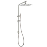 WELS Brushed Nickel Dual Shower Set Sliding Rail Arm 12" Round Head Handheld Rose Combo | darrahopens.com.au Premium AU Stock